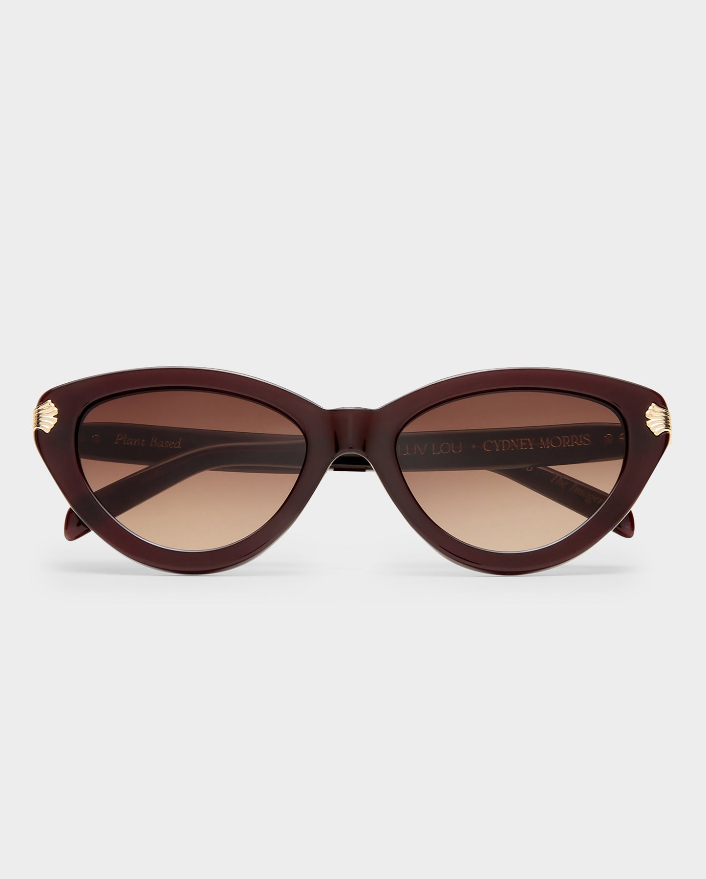 The Imogen Wine Female Cat-Eye Sunglasses | Luv Lou