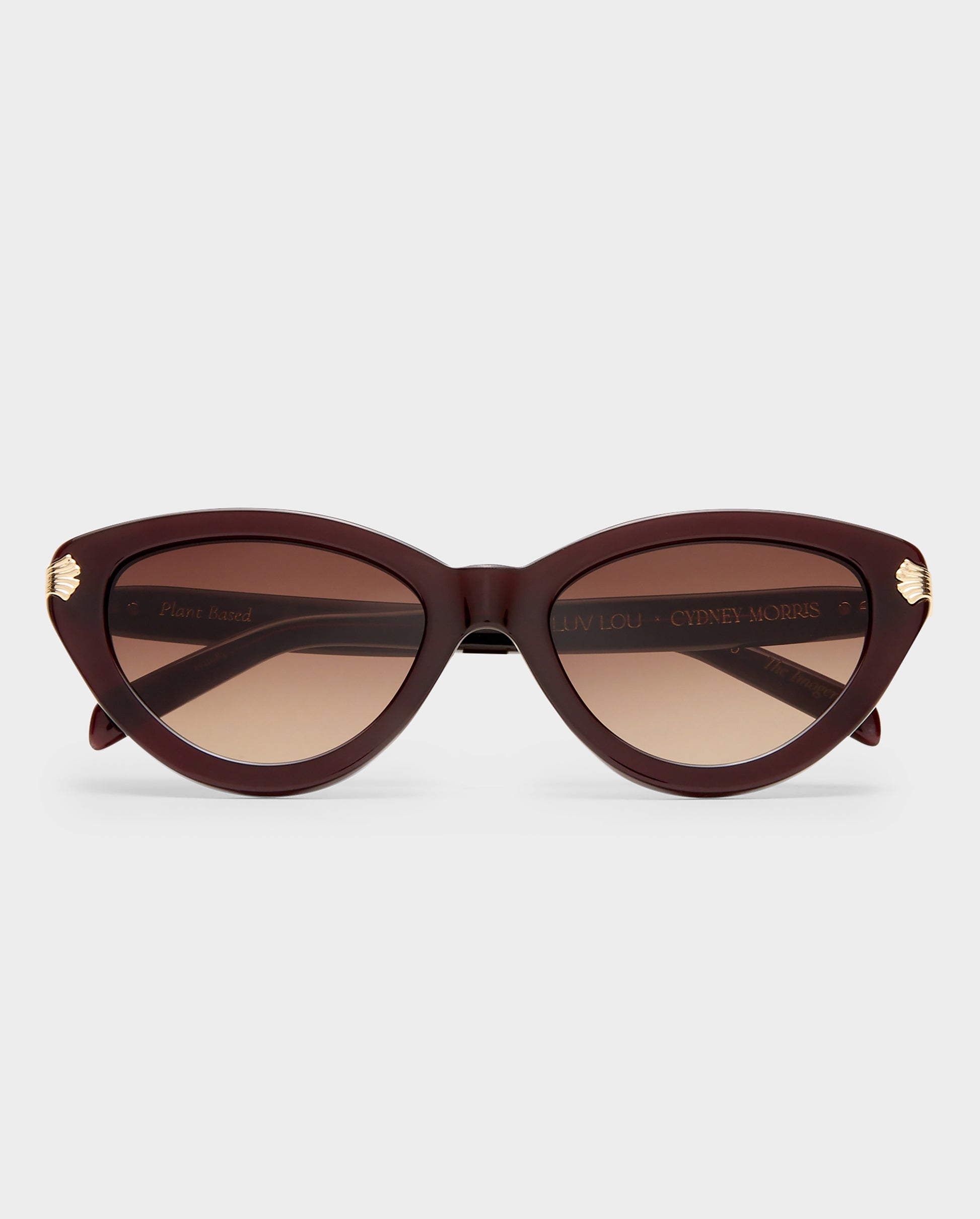 The Imogen Wine Female Cat-Eye Sunglasses | Luv Lou