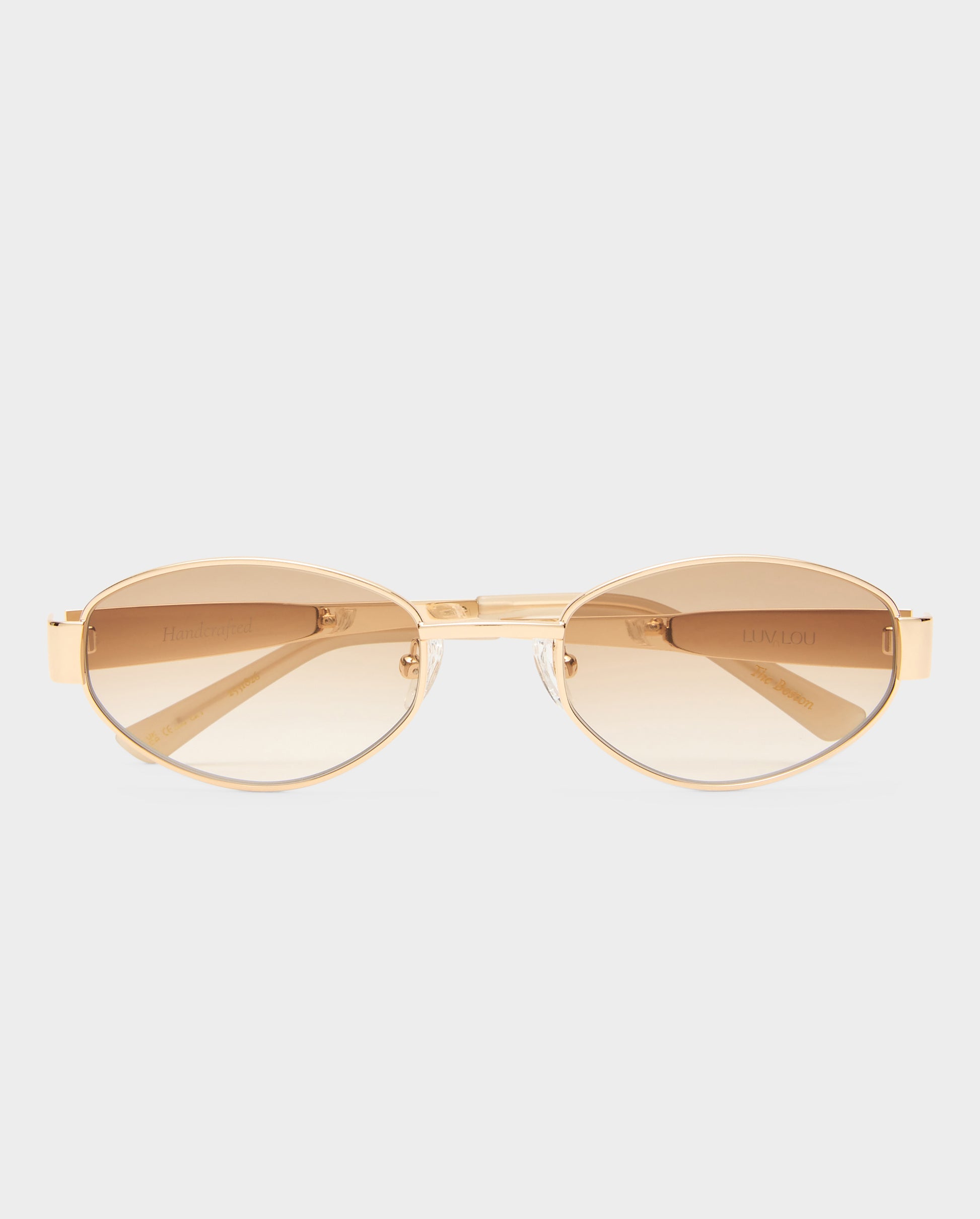 The Boston Tan Female Oval Sunglasses | Luv Lou