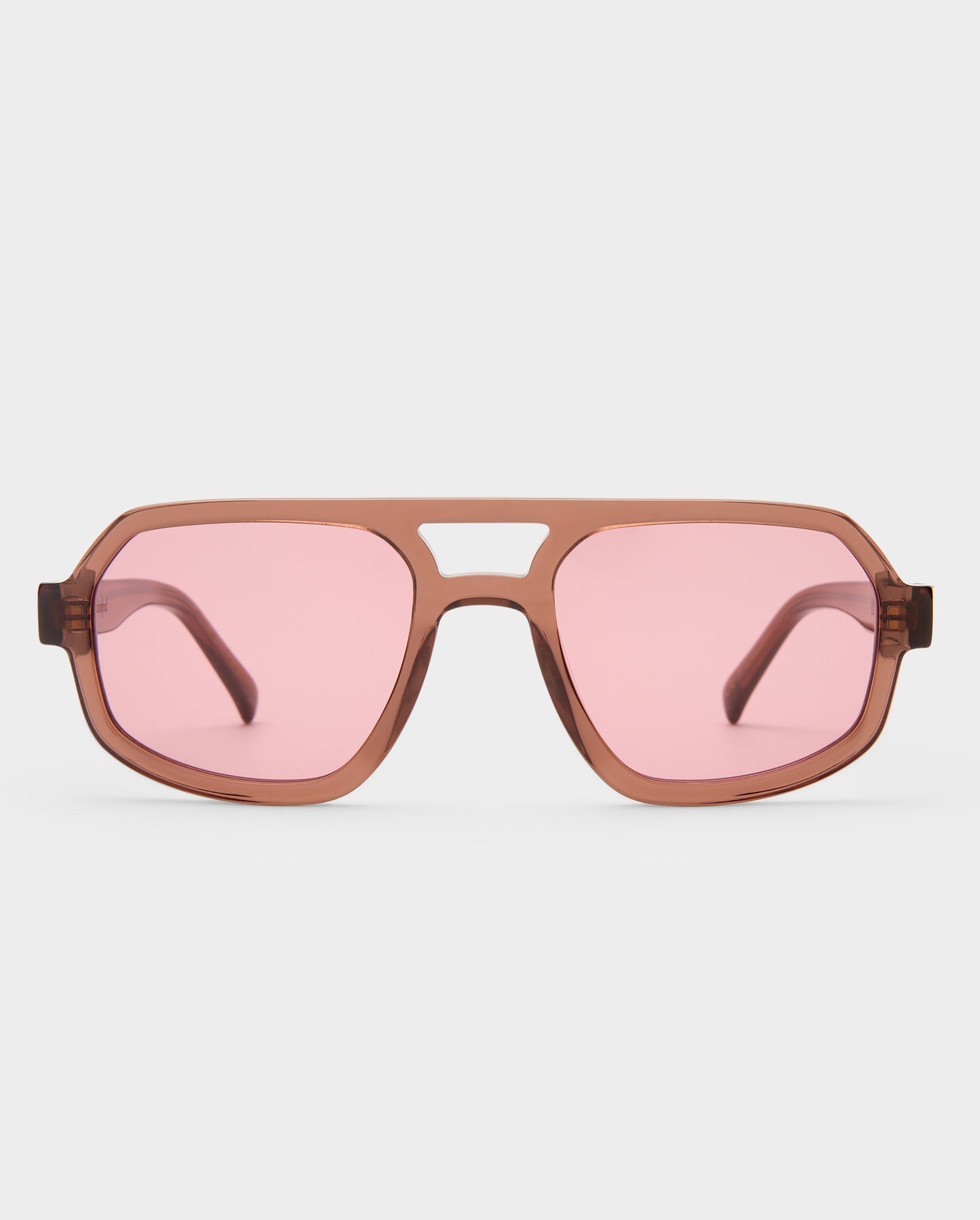 The Banks Crystal Burgundy Female Aviator Sunglasses | Luv Lou