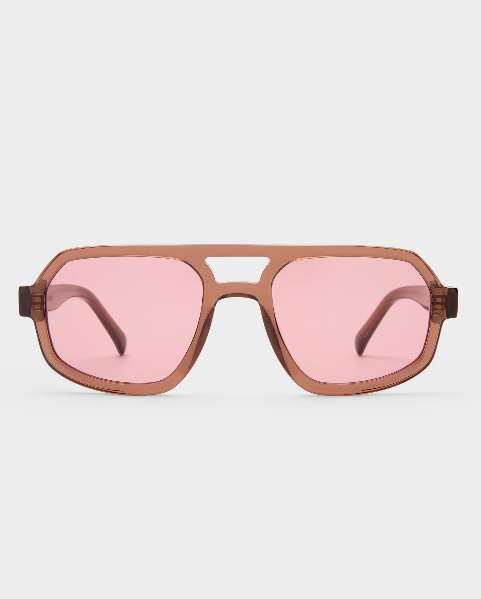 The Banks Crystal Burgundy Female Aviator Sunglasses | Luv Lou