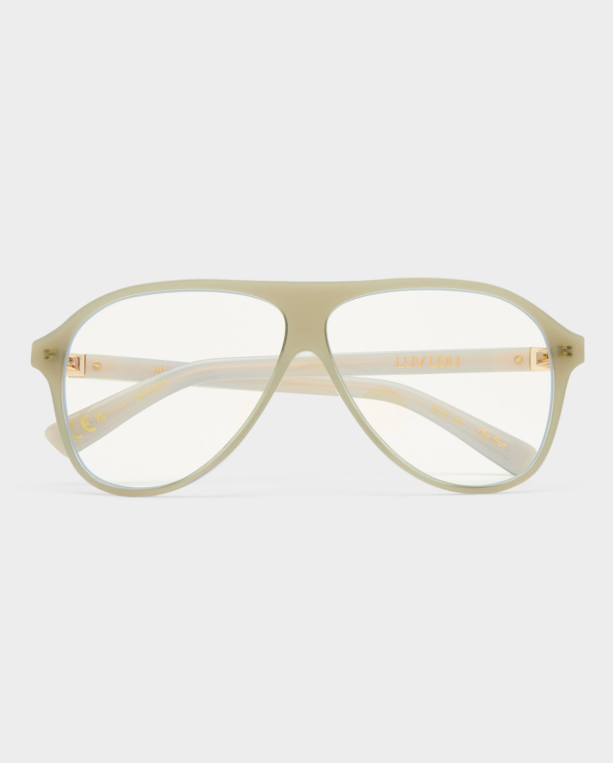 The Eve Milky Eucalyptus Female Aviator Blue Light | Luv Lou