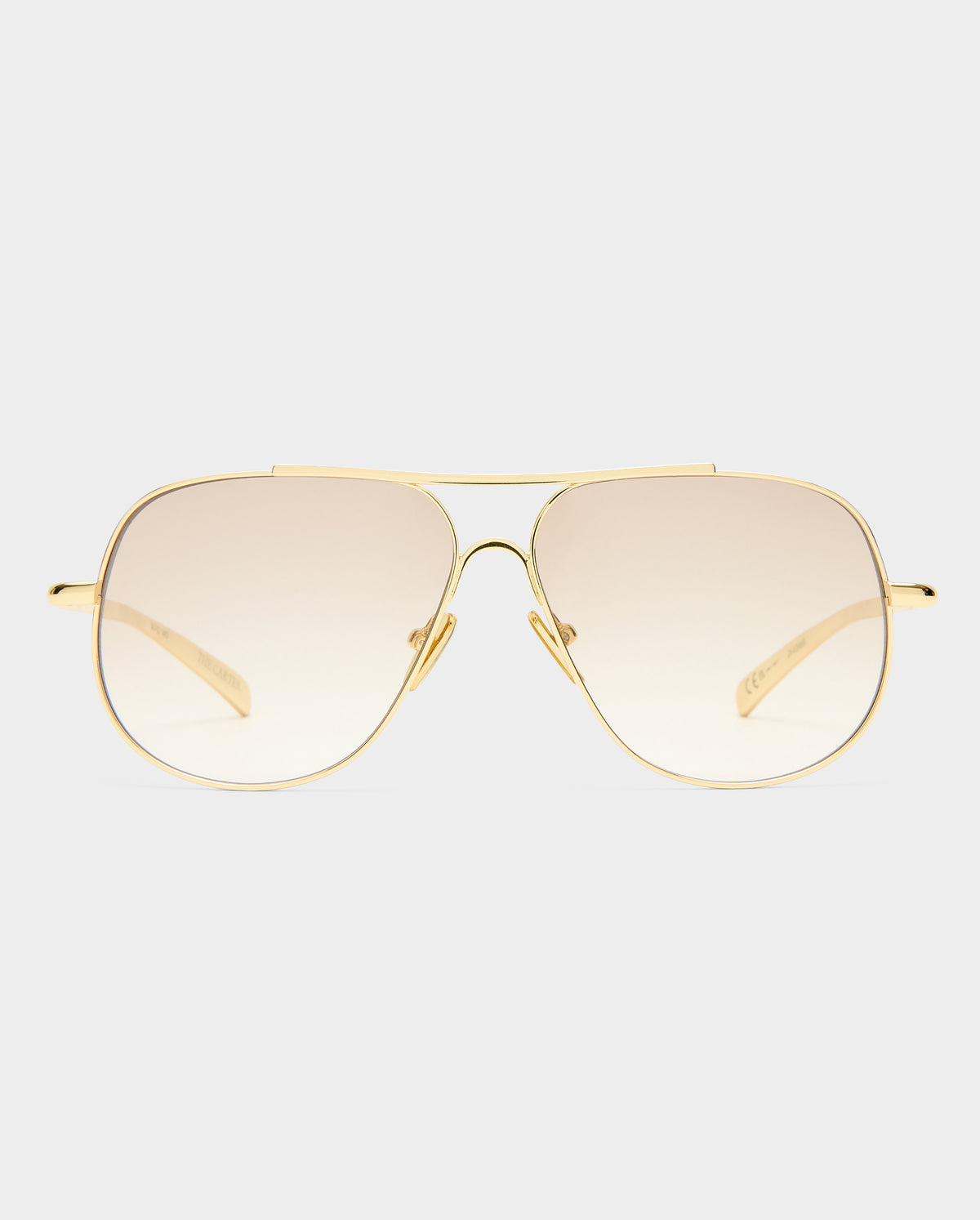 The Carter Gold Female Aviator Sunglasses | Luv Lou