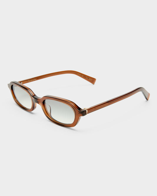 The Mimi Crystal Amber Female Rectangle Sunglasses | Luv Lou