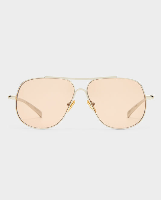 The Carter Silver Female Aviator Sunglasses | Luv Lou