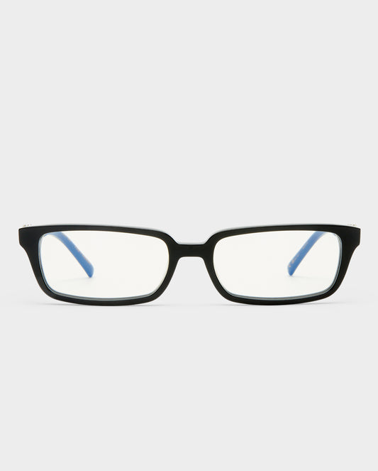 The Phoebe Luxe Black Female Rectangle Blue Light | Luv Lou