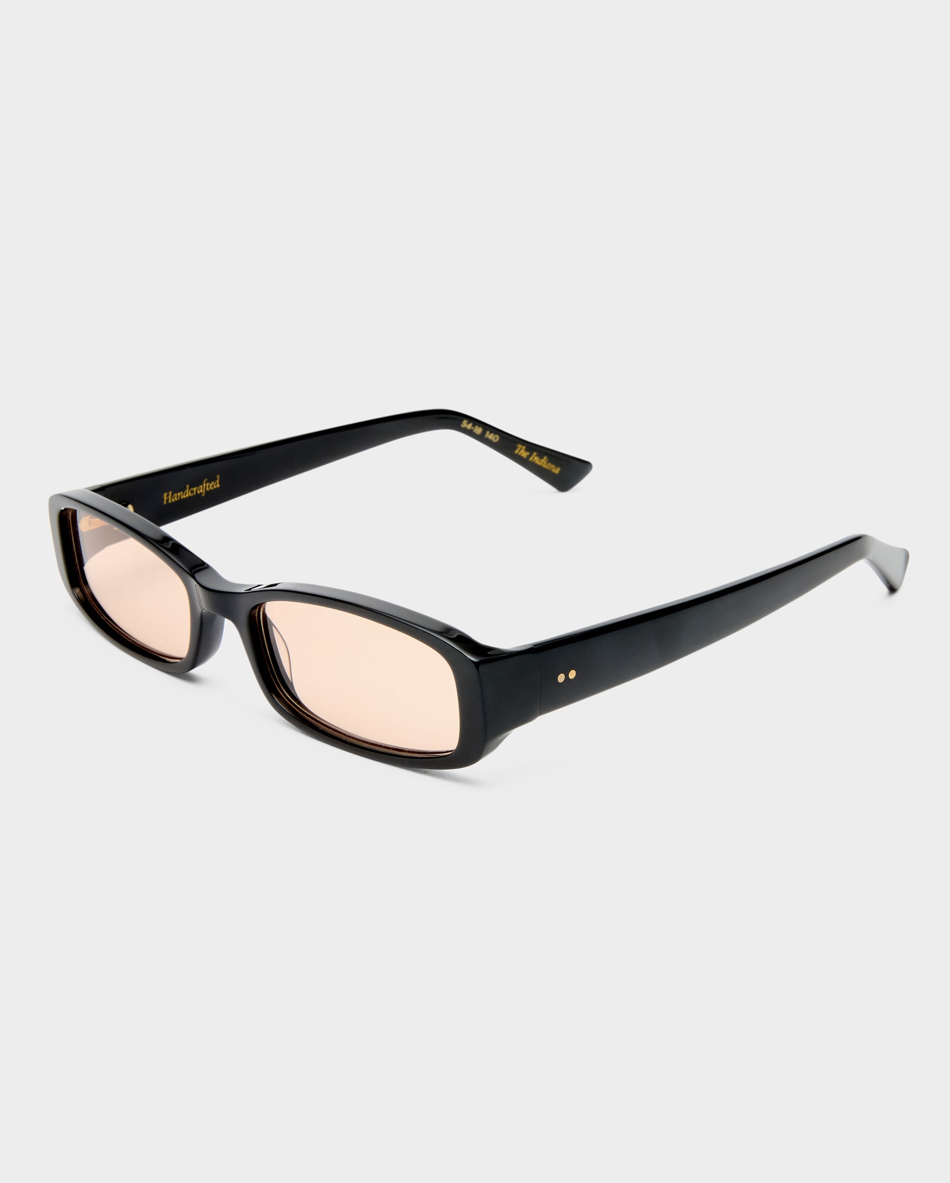 The Indiana Black Female Rectangle Sunglasses | Luv Lou