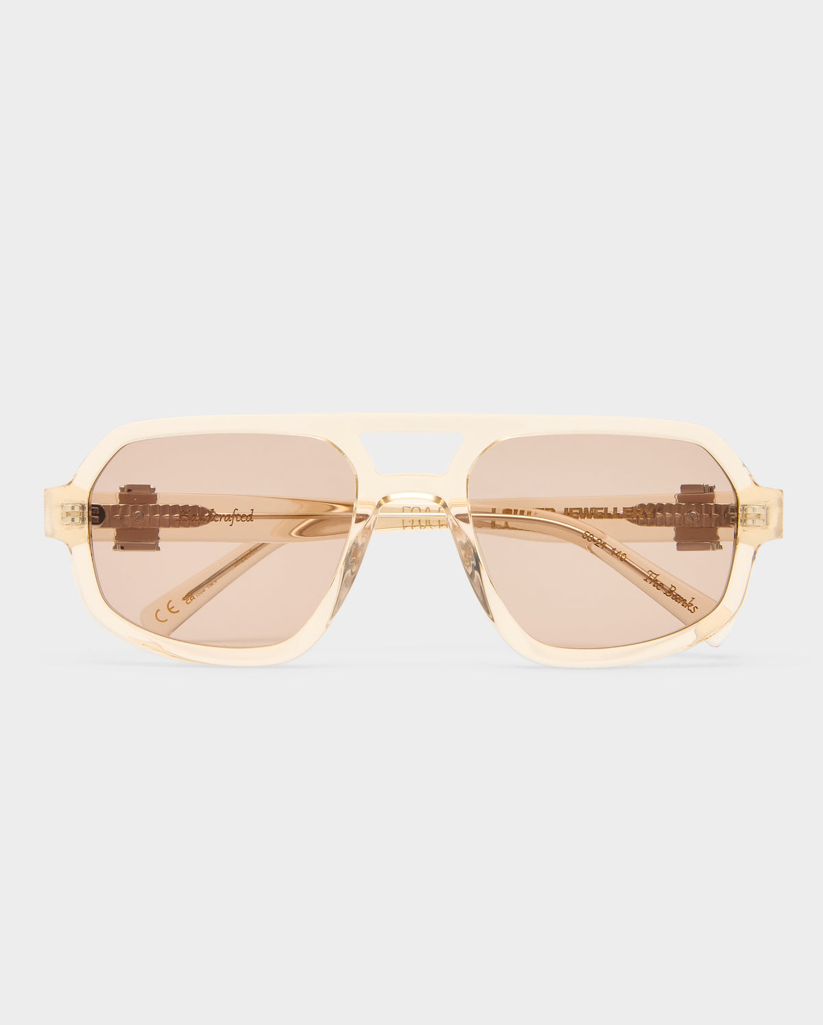 The Banks Luxe Peach Nude Female Aviator Sunglasses | Luv Lou