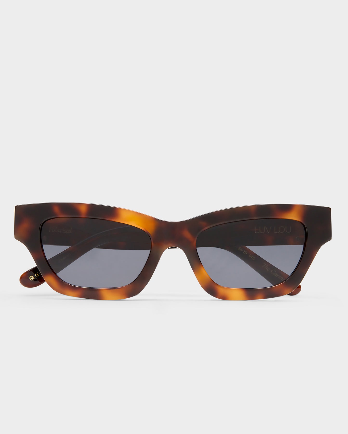 The Carmel Tort Female Cat-Eye Sunglasses | Luv Lou