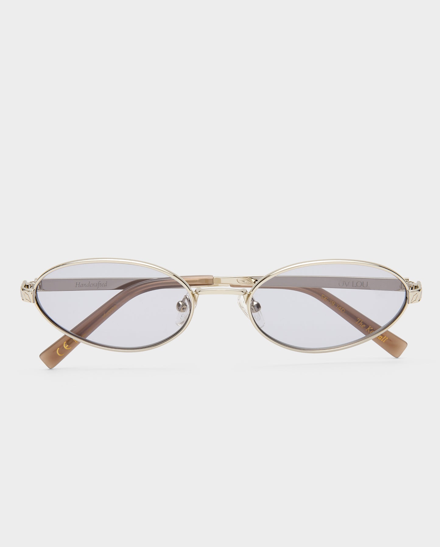 The Kendall Silver Female Oval Sunglasses | Luv Lou